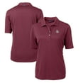 thumbnail image 1 of Women's Cutter & Buck Maroon Texas Southern Tigers Virtue Eco Pique Recycled Polo, 1 of 3
