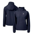 thumbnail image 1 of Women's Cutter & Buck  Navy Arizona Wildcats Charter Eco Recycled Half-Zip Anorak Jacket, 1 of 3
