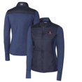 thumbnail image 1 of Women's Cutter & Buck Navy Auburn Tigers Vault Stealth Hybrid Quilted Full-Zip Jacket, 1 of 3