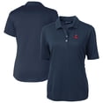 thumbnail image 1 of Women's Cutter & Buck  Navy Boston Red Sox DryTec Virtue Eco Pique Recycled Polo, 1 of 3