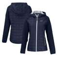 thumbnail image 1 of Women's Cutter & Buck  Navy Buffalo Bills Rainier Primaloft Eco Full-Zip Hybrid Jacket, 1 of 3