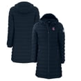 thumbnail image 1 of Women's Cutter & Buck Navy California Angels Cooperstown Collection Mission Ridge Repreve Eco Insulated Long Full-Zip, 1 of 3