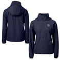 thumbnail image 1 of Women's Cutter & Buck Navy Chicago Bears Charter Eco Recycled Half-Zip Hoodie Anorak Jacket, 1 of 3