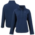 thumbnail image 1 of Women's Cutter & Buck  Navy Cincinnati Bengals Hunts Point Eco Half-Snap Sweatshirt, 1 of 3