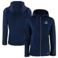thumbnail image 1 of Women's Cutter & Buck  Navy Citadel Bulldogs Evoke Eco Softshell Recycled Full-Zip Hooded Jacket, 1 of 3