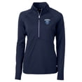 thumbnail image 1 of Women's Cutter & Buck Navy Columbia University Adapt Eco Knit Half-Zip Pullover Jacket, 1 of 1