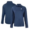 thumbnail image 1 of Women's Cutter & Buck Navy Detroit Tigers  Coastline Epic Comfort Eco Recycled Funnel Neck Raglan Pullover Top, 1 of 3