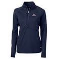 thumbnail image 1 of Women's Cutter & Buck Navy Gonzaga Bulldogs Adapt Eco Knit Half-Zip Pullover Jacket, 1 of 1