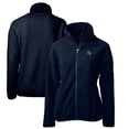 thumbnail image 1 of Women's Cutter & Buck Navy Gwinnett Stripers Cascade Eco Sherpa Full-Zip Fleece Jacket, 1 of 3