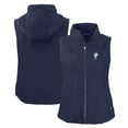 thumbnail image 1 of Women's Cutter & Buck Navy Houston Oilers Throwback Charter Eco Full-Zip Vest, 1 of 3