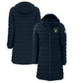 thumbnail image 1 of Women's Cutter & Buck Navy Milwaukee Brewers Mission Ridge Repreve Eco Insulated Full-Zip Long Puffer Jacket, 1 of 3