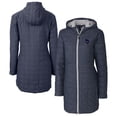 thumbnail image 1 of Women's Cutter & Buck Navy Minnesota Vikings Americana Rainier PrimaLoft- Eco Insulated Full-Zip Hoodie Long Coat, 1 of 3