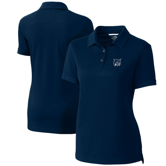 Women's Cutter & Buck Navy New Hampshire Wildcats Advantage DryTec Tri-Blend Pique Polo