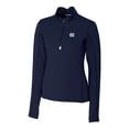 thumbnail image 1 of Women's Cutter & Buck Navy North Carolina Tar Heels Traverse Half-Zip Pullover Jacket, 1 of 1