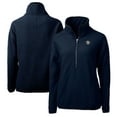 thumbnail image 1 of Women's Cutter & Buck  Navy North Carolina Tar Heels Vault Cascade Eco Sherpa Fleece Half-Zip Pullover Jacket, 1 of 3