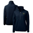 thumbnail image 1 of Women's Cutter & Buck  Navy Notre Dame Fighting Irish Play Like A Champion Today Cascade Eco Sherpa Fleece Half-Zip, 1 of 3