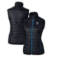 thumbnail image 1 of Women's Cutter & Buck Navy Penn State Nittany Lions Vault Rainier PrimaLoft Eco Full-Zip Puffer Vest, 1 of 3