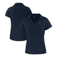thumbnail image 1 of Women's Cutter & Buck  Navy Philadelphia Phillies Daybreak Eco Recycled V-Neck Polo, 1 of 3