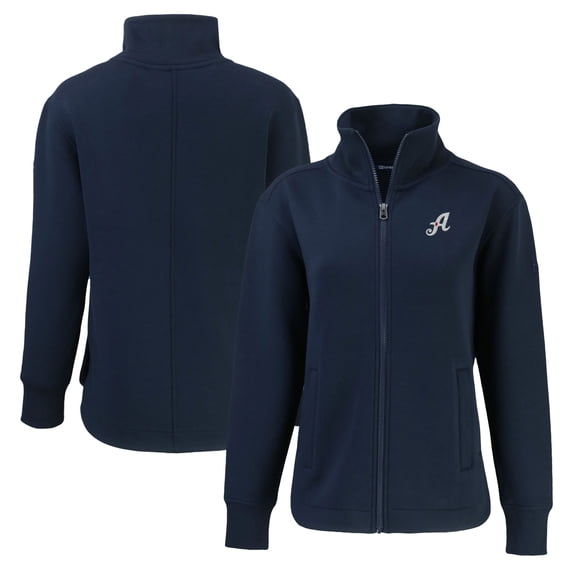 Women's Cutter & Buck Navy Reno Aces Roam Eco Recycled Full-Zip Jacket