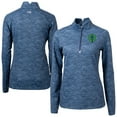 thumbnail image 1 of Women's-Cutter & Buck  Navy Seattle Sounders FC Traverse Stretch Eco Camo Print Quarter-Zip Pullover Top, 1 of 3