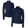 thumbnail image 1 of Women's Cutter & Buck Navy THE PLAYERS DryTec Traverse Stretch Quarter-Zip Pullover Top, 1 of 3