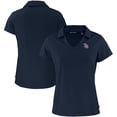 thumbnail image 1 of Women's Cutter & Buck  Navy Tampa Bay Rays Daybreak Eco Recycled V-Neck Polo, 1 of 3