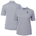thumbnail image 1 of Women's Cutter & Buck  Navy Tampa Bay Rays Virtue Eco Pique Stripe Top, 1 of 3