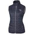 thumbnail image 1 of Women's Cutter & Buck Navy Tennessee Titans Rainier PrimaLoft Eco Full-Zip Vest, 1 of 1