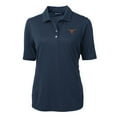thumbnail image 1 of Women's Cutter & Buck Navy Texas Longhorns Virtue Eco Pique Recycled Polo, 1 of 1