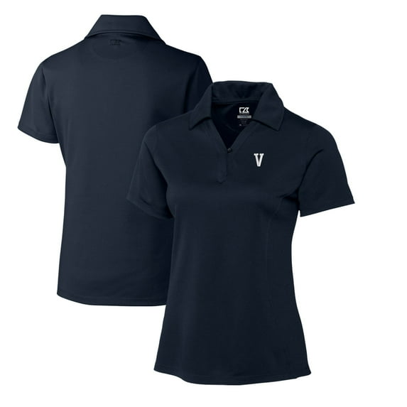 Women's Cutter & Buck Navy Villanova Wildcats CB DryTec Genre Textured Solid Polo