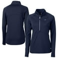 thumbnail image 1 of Women's Cutter & Buck Navy Washington Commanders Americana Adapt Eco Knit Stretch Recycled Raglan Half-Zip Top, 1 of 3