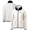thumbnail image 1 of Women's Cutter & Buck  Oatmeal Notre Dame Fighting Irish Alumni Cascade Eco Sherpa Full-Zip Fleece Jacket, 1 of 3
