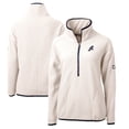 thumbnail image 1 of Women's Cutter & Buck Oatmeal Reno Aces Cascade Eco Sherpa Fleece Half-Zip Jacket, 1 of 3