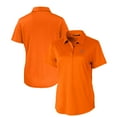thumbnail image 1 of Women's Cutter & Buck Orange Chicago Bears Prospect Eco Textured Stretch Recycled Polo, 1 of 3