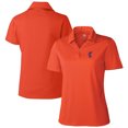 thumbnail image 1 of Women's Cutter & Buck  Orange Florida Gators Swinging Gator DryTec Genre Textured Solid Polo, 1 of 3