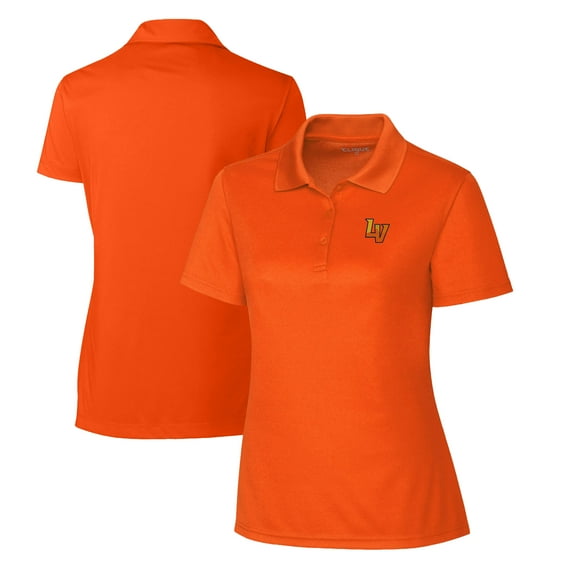 Women's Cutter & Buck Orange Las Vegas 51s Clique Spin Eco Performance Pique Women's Polo