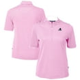 thumbnail image 1 of Women's Cutter & Buck  Pink Arizona Diamondbacks Virtue Eco Pique Stripe Recycled Quarter-Zip Top, 1 of 3
