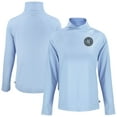 thumbnail image 1 of Women's-Cutter & Buck  Powder Blue New York City FC Coastline Epic Comfort Eco Recycled Funnel-Neck Top, 1 of 3