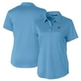 thumbnail image 1 of Women's  Cutter & Buck  Powder Blue West Michigan Whitecaps Prospect Textured Stretch Polo, 1 of 3