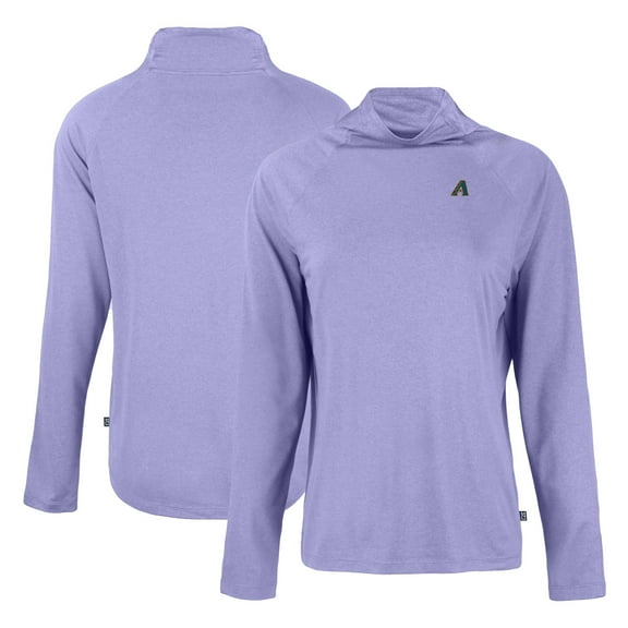 Women's Cutter & Buck Purple Arizona Diamondbacks Cooperstown Collection Coastline Epic Comfort Eco Recycled Funnel Neck