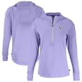 thumbnail image 1 of Women's Cutter & Buck Purple Houston Texans Daybreak Eco Recycled Half-Zip Hoodie, 1 of 3