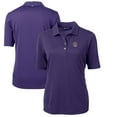 thumbnail image 1 of Women's Cutter & Buck Purple LSU Tigers Team Virtue Eco Pique Recycled Polo, 1 of 3