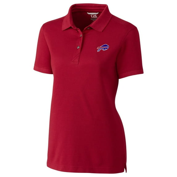 Women's Cutter & Buck Red Buffalo Bills Advantage Polo