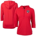 thumbnail image 1 of Women's-Cutter & Buck  Red FC Dallas Virtue Eco Pique Recycled Half-Zip Pullover Hoodie, 1 of 3