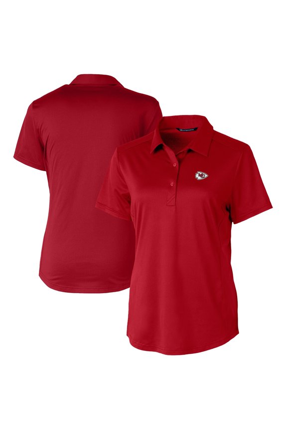 Women's Cutter & Buck Red Kansas City Chiefs Prospect Textured Stretch Polo