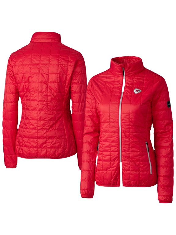 Women's Cutter & Buck Red Kansas City Chiefs Rainier PrimaLoft Eco Insulated Full-Zip Puffer Jacket