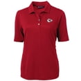 thumbnail image 1 of Women's Cutter & Buck Red Kansas City Chiefs Virtue Eco Pique Recycled Polo, 1 of 1