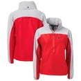 thumbnail image 1 of Women's Cutter & Buck  Red Los Angeles Angels Charter Eco Recycled Half-Zip Anorak Jacket, 1 of 3