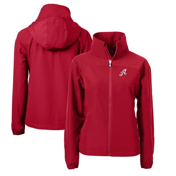 Women's Cutter & Buck Red Reno Aces Charter Eco Recycled Full-Zip Jacket