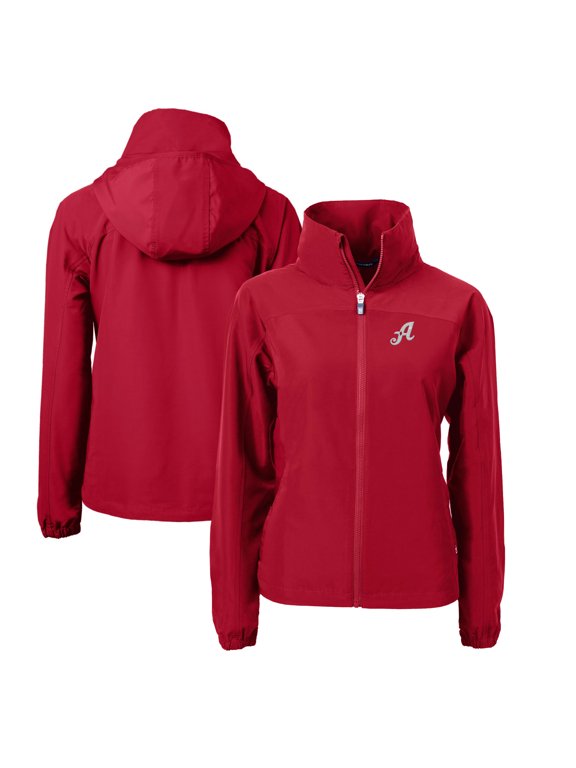 Women's Cutter & Buck Red Reno Aces Charter Eco Recycled Full-Zip Jacket